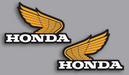 1974-75 Honda CR125M fuel tank decals