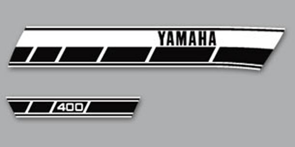 RD400D 1977 SIDE PANEL DECALS 1 PAIR 