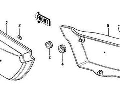 Rubber grommets for KZ900, Z1 & KZ1000