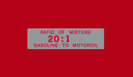 Bridgestone Oil/Gas Ratio decal