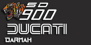 Ducati Darmah SD decal set left side