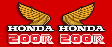 1984 Honda XL200R complete decal set