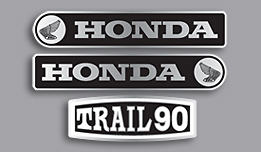 1969 Honda CT90 K1 decal set