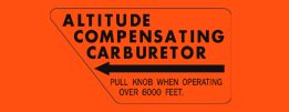 1975 CT90 altitude compensating carburetor decal