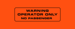 1975 CT90 operator only decal