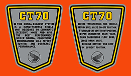 1977 CT70 decals