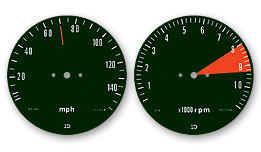 Honda CB750 Tachometer Decals