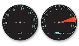 Honda CB750 Speedometer Decals