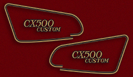 1979 CX500 Custom side panel decals