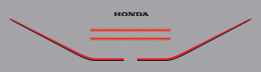 1979 Honda CBX tail decals