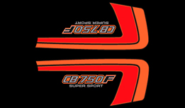 1982 Honda CB750F side panel decals