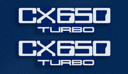 1983 CX650 Turbo side panel decals