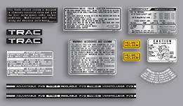 1983 Honda CB1100F Warning / Service Label Set