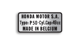 Honda P50 - Little Honda decal