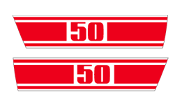 Honda Rally 90 side cover decals