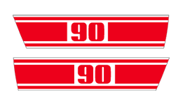 Honda CM91 Rally 90 side cover decals