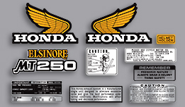 Honda MT125 decal set