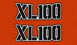 1974 XL100 K0 Side Cover Decals