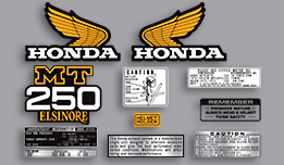 Honda MT125 decal set