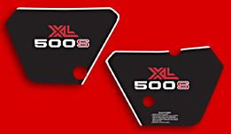 1981 XL500S side decals