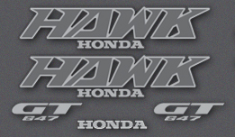 1988 Honda NT650 Hawk decal set