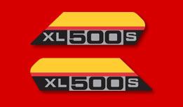 1979 XL500S side panel decals