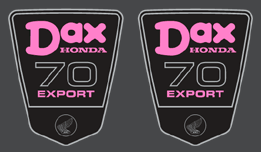 Honda ST70 Dax Decals