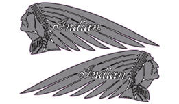 Indian Chief decals (silver)