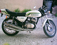 1972 Kawasaki S1 decal set