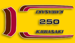 1973 Kawasaki F11 Euro decal set