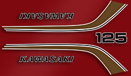 1973 Kawasaki F6 decal set