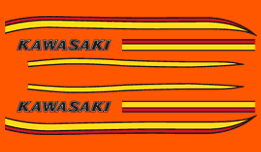 1973 Kawasaki S2A decal set