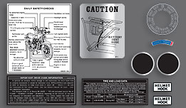 Warning & Information Decals (stickers)