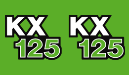 1979 Kawasaki KX125 side decals