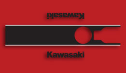 Kawasaki AR80 A1 fuel tank decals & stripe