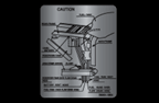 ZX900 A1 & A2 Caution Battery Decal