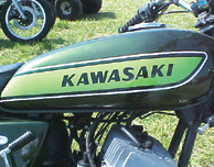 1975 Kawasaki H1F green