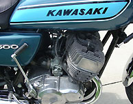 1975 Kawasaki H1F blue