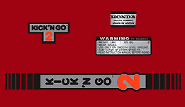 KICK 'N GO 2 Scooter decal set