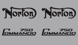 Norton 750 Commando Decals