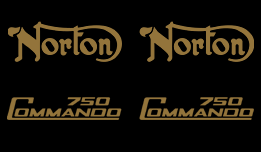 Norton 750 Commando Decals