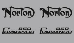 Norton 850 Commando Decals