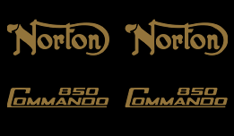 Norton 850 Commando Decals