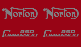 Norton 850 Commando Decals