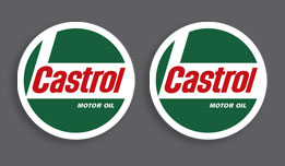 Castrol 2 inch decals