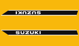 1970 Suzuki TS250 tank decals