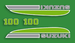 1974 Suzuki TS100 decal set