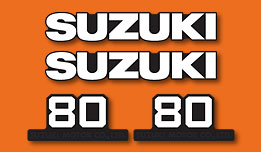 1978 Suzuki DS80 Complete Decal Set