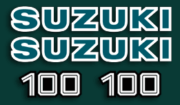 1979 Suzuki TS100N complete decal set