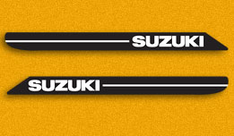 Suzuki T90 gas tank decal set